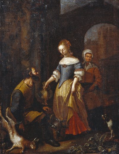 Lady Buying Game by Unbekannt Unbekannt